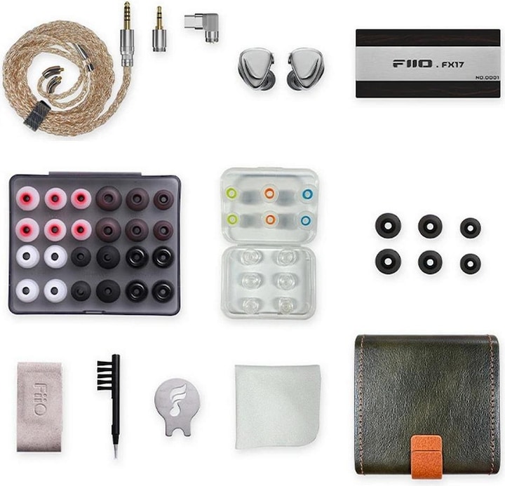 Produktbild FiiO FX17 In-Ear Ohrhörer mit 13 Treibern Silber (ANC, Kabelgebunden)