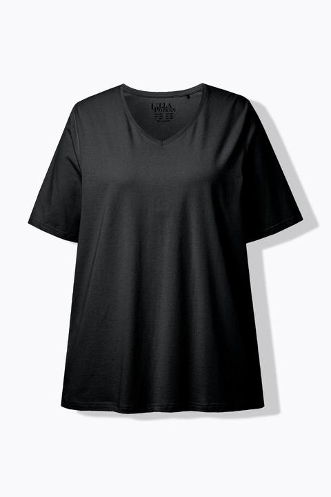 Actual product image Ulla Popken Essential V-Neck Stretch Tee (46, 48)
