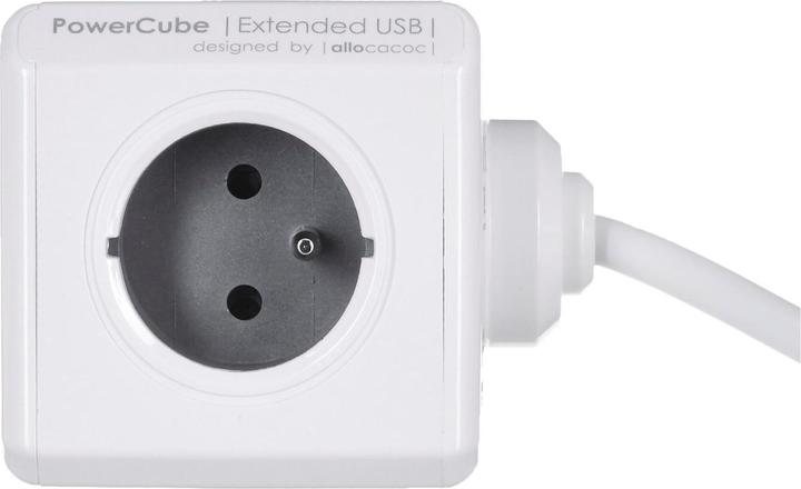 Produktbild Allocacoc PowerCube Extended USB E(FR), Verlängerungskabel 4 AC-Ausgänge (4 x, CEE 7/5, 3 m)