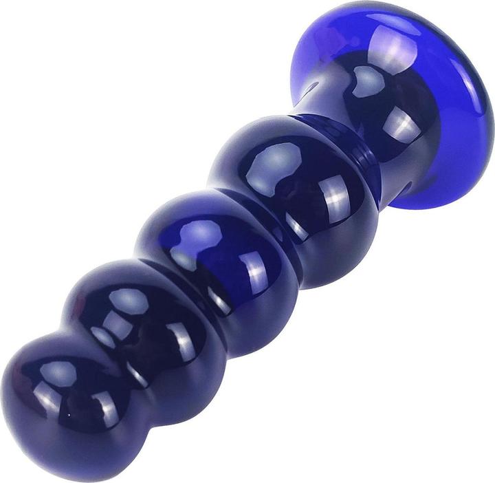 Actual product image ToyJoy Buttocks The Radiant Glass Butt Plug