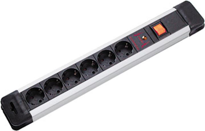 Actual product image Bachmann Socket strip plastic GVS with switch 2.0m (19.07.1134) (6 x, CEE 7/3, 2 m)