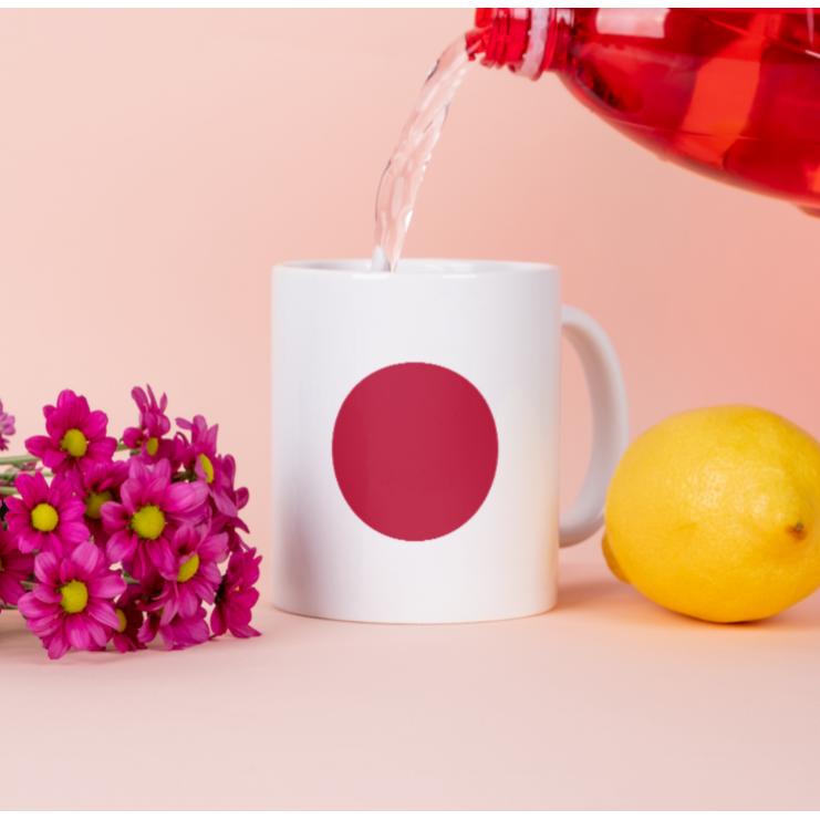 Tinisu, Tasse, Japan Kaffeetasse Flagge Pot Kaffee Tasse JPN Becher Coffeecup BÃ¼ro Tee (325 ml, 1 x)