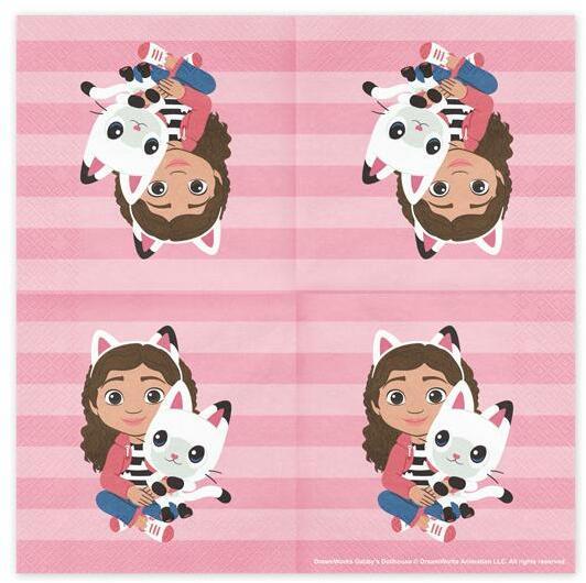 Immagine prodotto Partydeco Servietten Gabbys Dollhouse (20 pz., 33 x 33 cm)