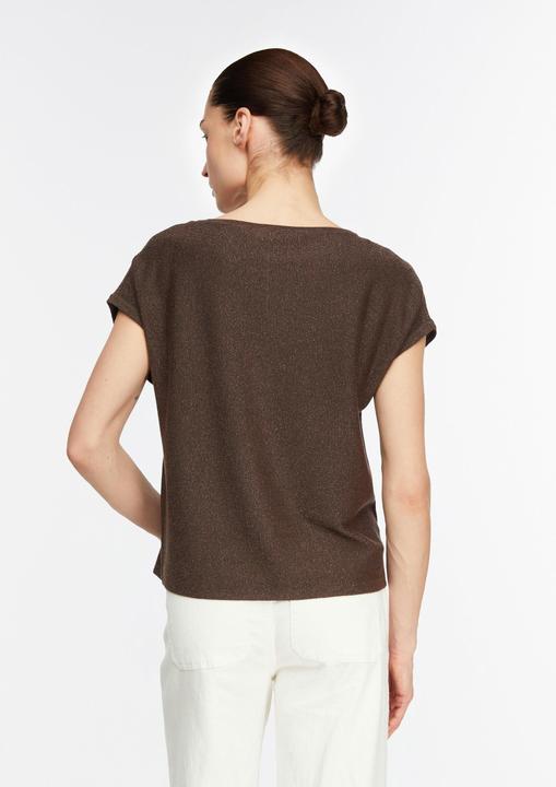 Image du produit Comma Allover-Glitzergarn-Pullover mit Cap-Sleeves (44)