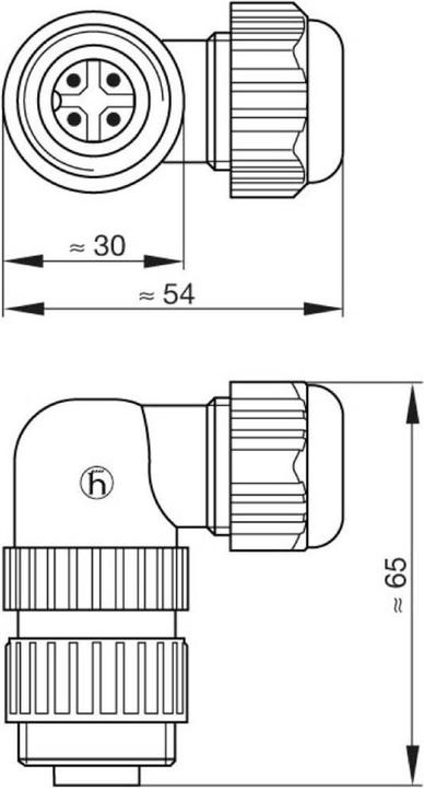 Actual product image Hirschmann Connectors for mains voltages