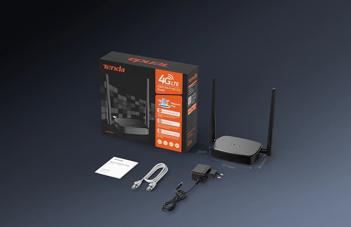 Produktbild Tenda 4G05 - Wi-Fi N300 4G LTE router