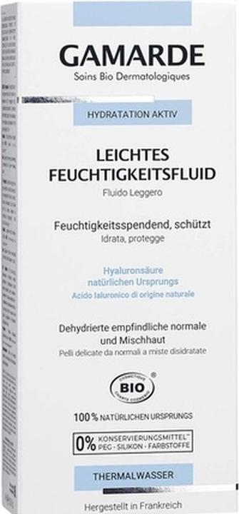 Gamarde Leichtes BIO-Fluid Argan & Thermalwasser - 40g - (40 ml, Gesichtsfluid)
