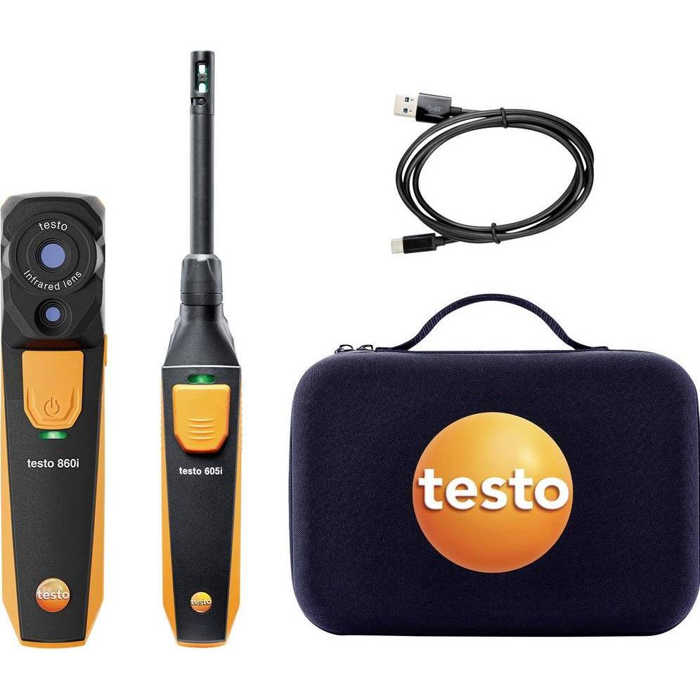 Testo, Termocamera, 860i Schimmel-Set - Wärmebildkamera 860i mit Bluetooth-Feuchtefühler 605i (8724 00