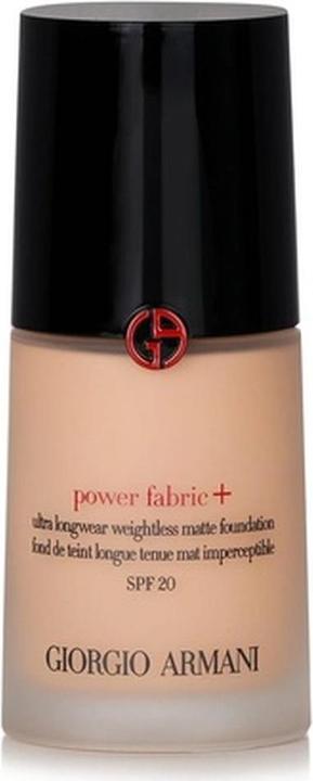 Actual product image Giorgio Armani Matt Makeup Power Fabric + ( Ultra Longwear Weightless Matte Foundation) 30ml - Shade: 4.75 (Camel)