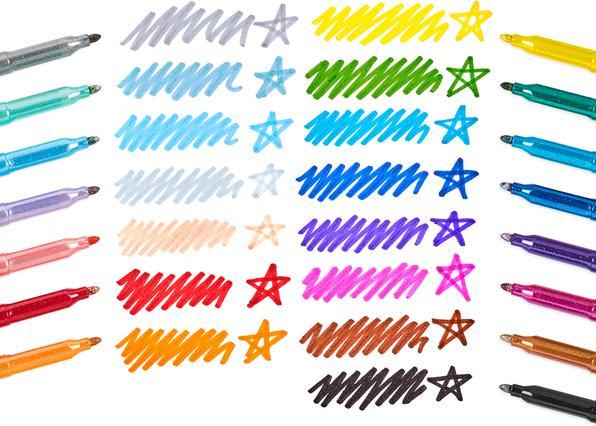 Produktbild Ooly Regenbogen-Glitzer-Marker (15x)