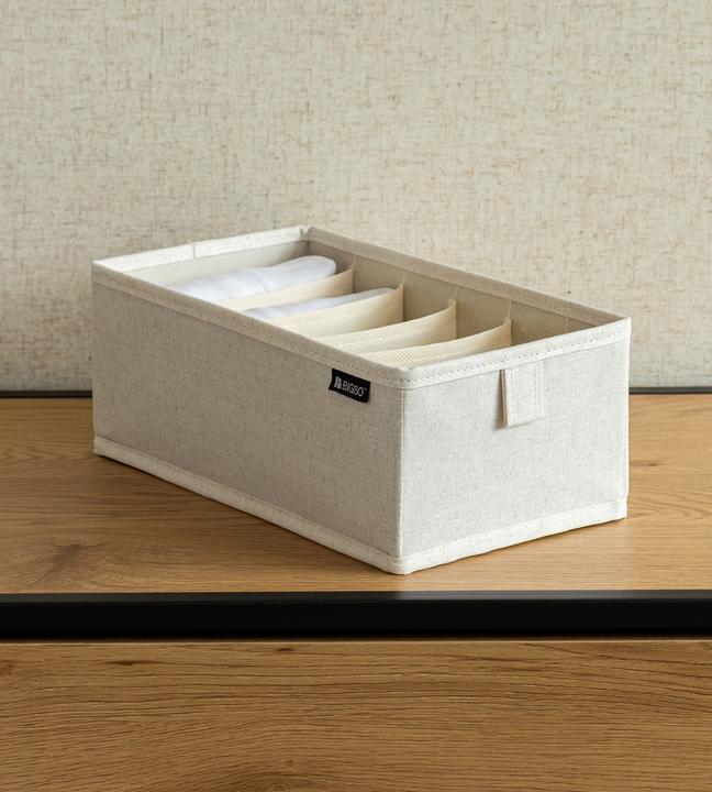 Produktbild Bigso SOFT ll Organizer Beige - 6 Fächer schmal (16.50 cm)