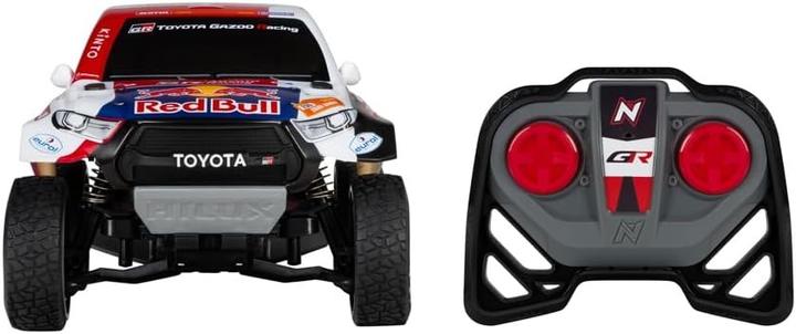 Image du produit Nikko 10561 Pro Truck Toyota Gazoo Dakar, voiture télécommandée RC, design Red Bull, véhicule tout-terrain