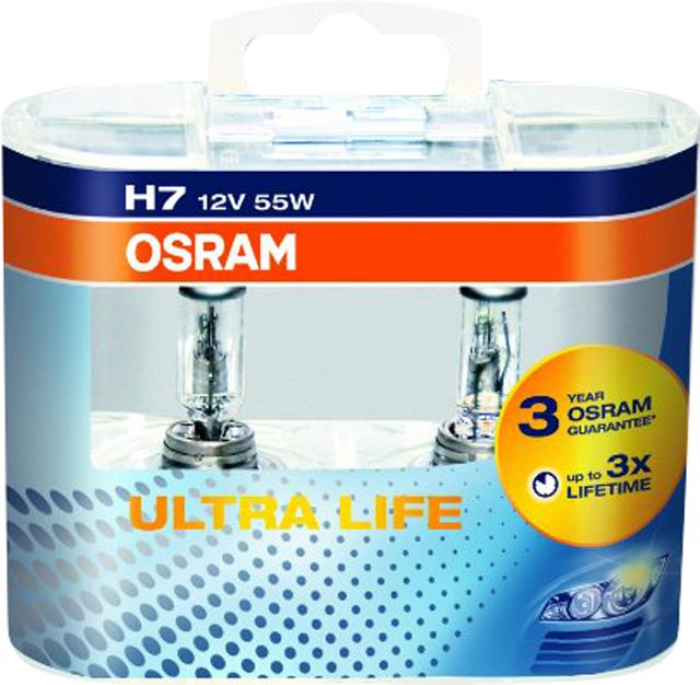 Produktbild Osram Scheinwerferlampe H7, 64210ULT-HCB 12 V 55 W, Duo Box (H7)