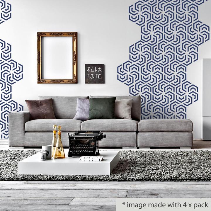 Produktbild Walplus Polygon Geometry Pattern (90 x 30 cm)