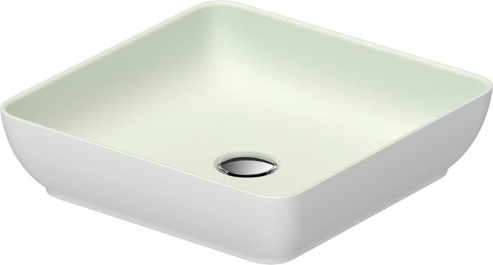 Colore esterno bianco seta opaco, Colore interno verde chiaro opaco