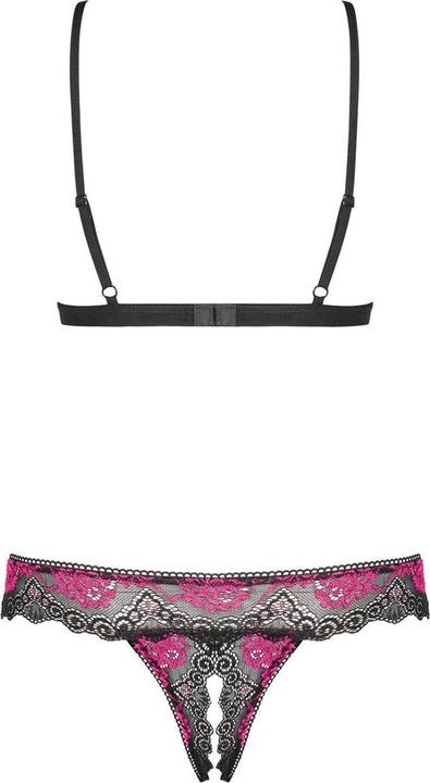 Produktbild Obsessive Tulia Sujetador Y Tanga Con Aberturas Xs/S (XS)
