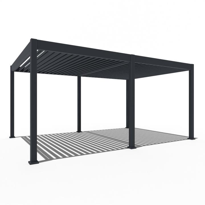 Immagine prodotto Weide Pergola elettrica 3,6x5,3m antracite con LED (530 cm, 360 cm)