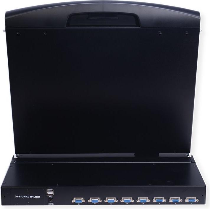 Actual product image Value KVM console with KVM switch - 8 ports - USB - United Kingdom - 48 cm (19")