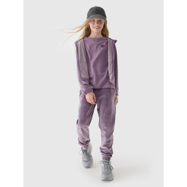 Produktbild 4F Velours-Sweatshirt mit Kapuze, Reissverschluss, Juniorgrösse (164)