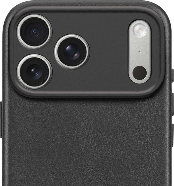 Actual product image Decoded Leather Backcover Apple iPhone 17 Pro Black (Apple iPhone 17 Pro)