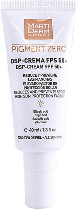 Actual product image Martiderm Pigment Zero DSP Cream SPF50+ (Sun cream face, SPF 50, 40 ml)