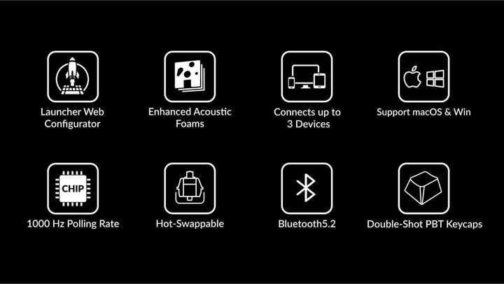 Immagine prodotto Keychron K10 QMK V2 (US, Cablato, Senza fili)