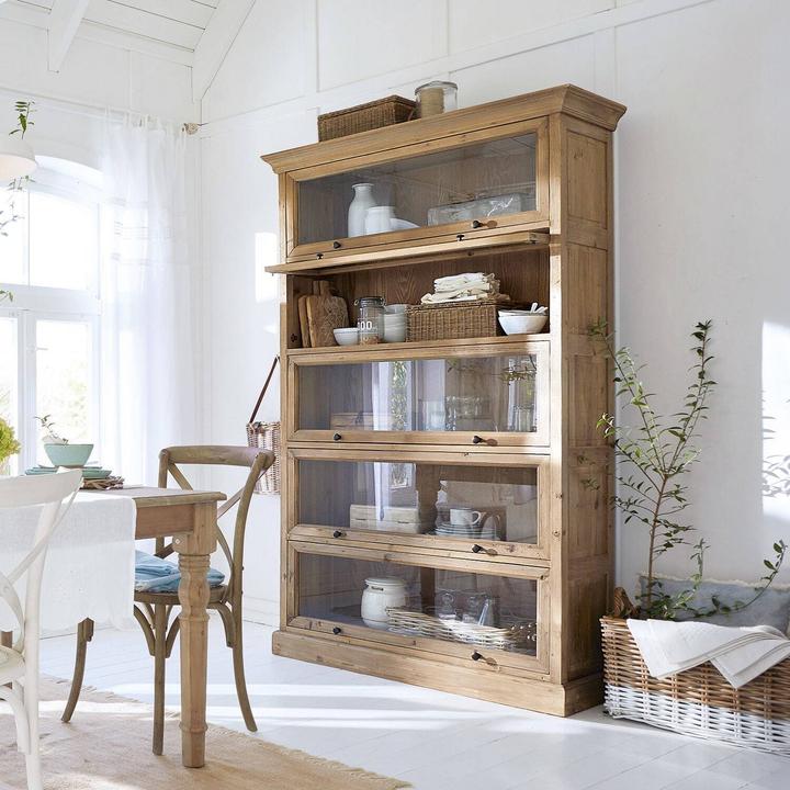 Produktbild Loberon Schrank Stourbridge antikbraun (120 x 45 x 207 cm)