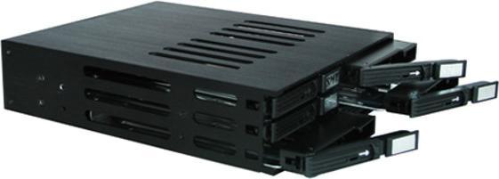 Actual product image JJ Computer JOUJYE mini backplane for 6 x 6,35cm 2,5 inch HDD black (2.5")