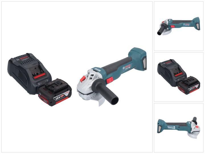Bosch Professional Bosch GWS 18V-10 Professionele accu haakse slijper 18 V 115 mm borstelloos + 1x oplaadbare accu 5.0 (115 mm)