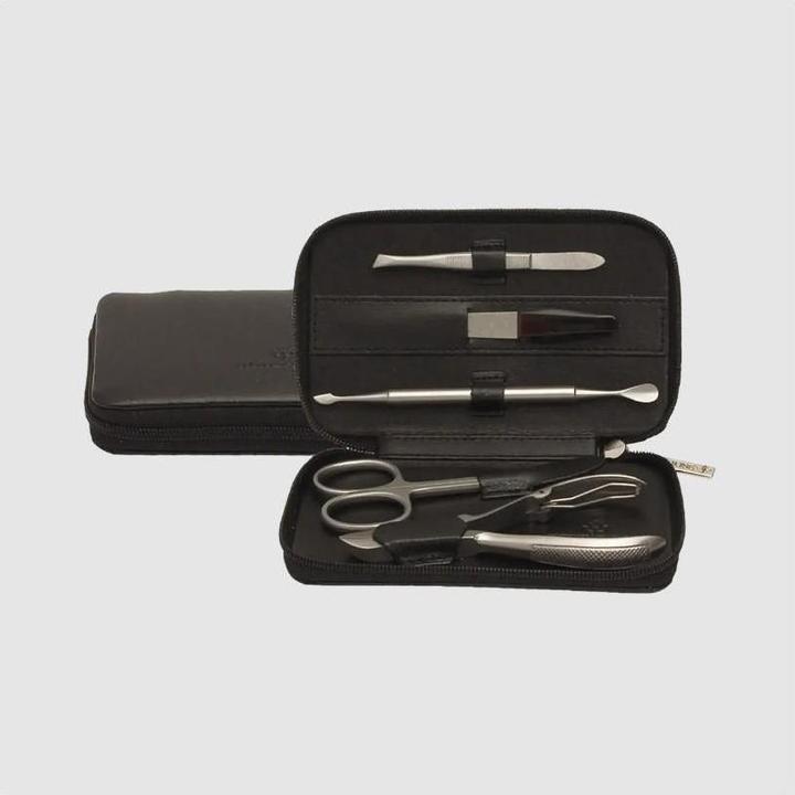 Produktbild Windrose 803213.08 - 5-teilig Maniküretui Ambiance schwarz (Leder)