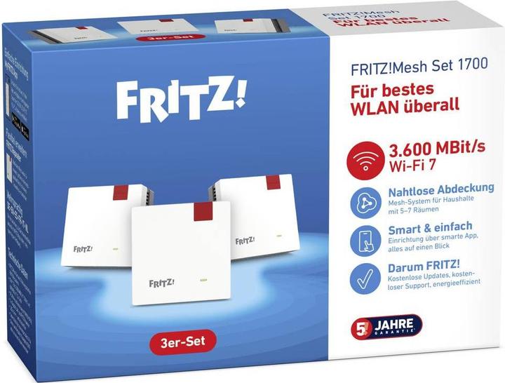 Actual product image FRITZ! E!Mesh Set 1700 3-Pack international
