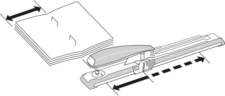 Actual product image Leitz NeXXt long arm stapler (metal) (40 Sheets)
