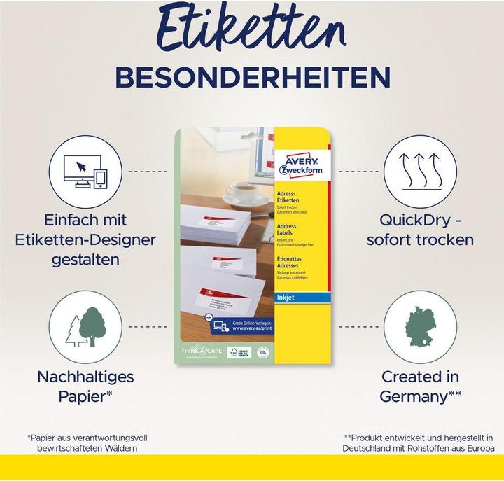 Produktbild Avery Adressaufkleber