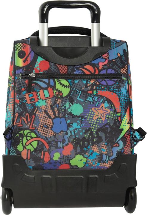 Actual product image Comix Unisex Kids' Bright Multicolor School Backpack Trolley