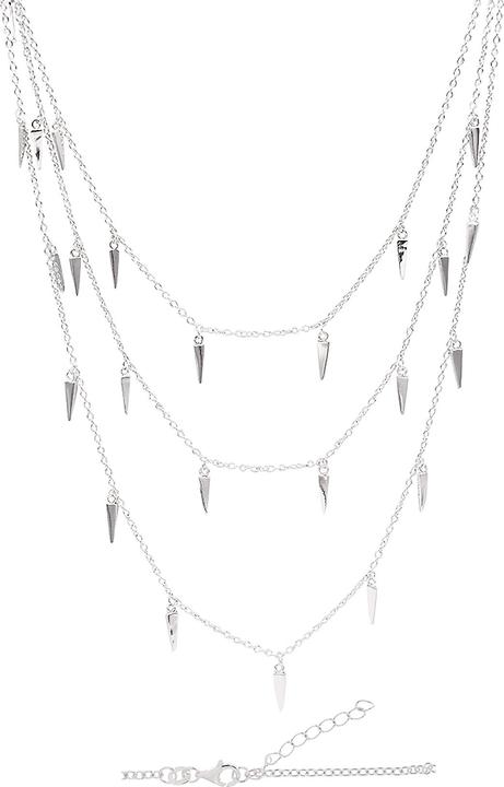 Produktbild Leyda Halskette Anhänger (Silber 925, Synthetischer Stein, 38 - 41 cm)