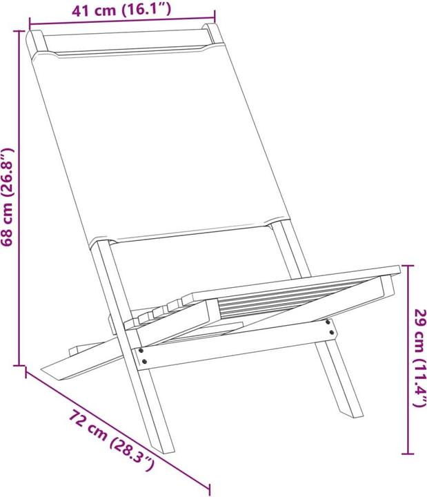 Produktbild vidaXL Gartenstuhl