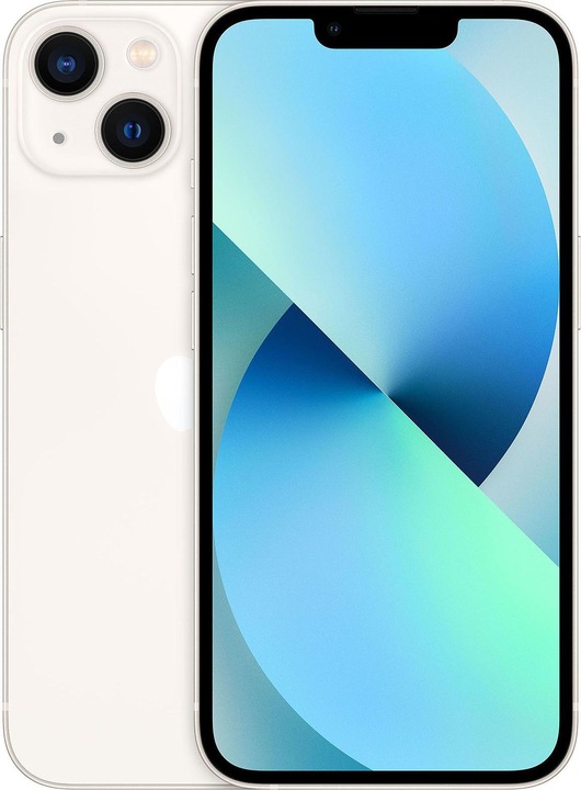 Produktbild Re!commerce iPhone 13 (128 GB, Starlight, Weiss, 6.10", 12 Mpx, SIM + eSIM, A / Wie neu)