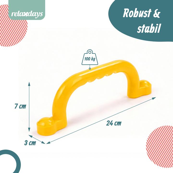 Produktbild Relaxdays Klettergerüst-Griffe (Gelb)