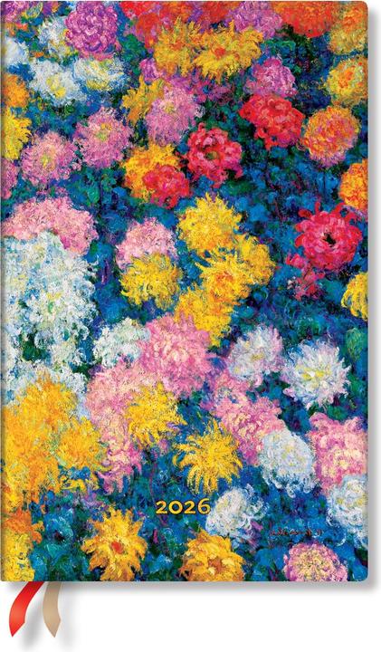 Produktbild Paperblanks Wochenagenda Chrysanthemen Blume, 2026, Mehrfarbig (13.5 x 21 cm, 1 Woche / 2 Seiten)