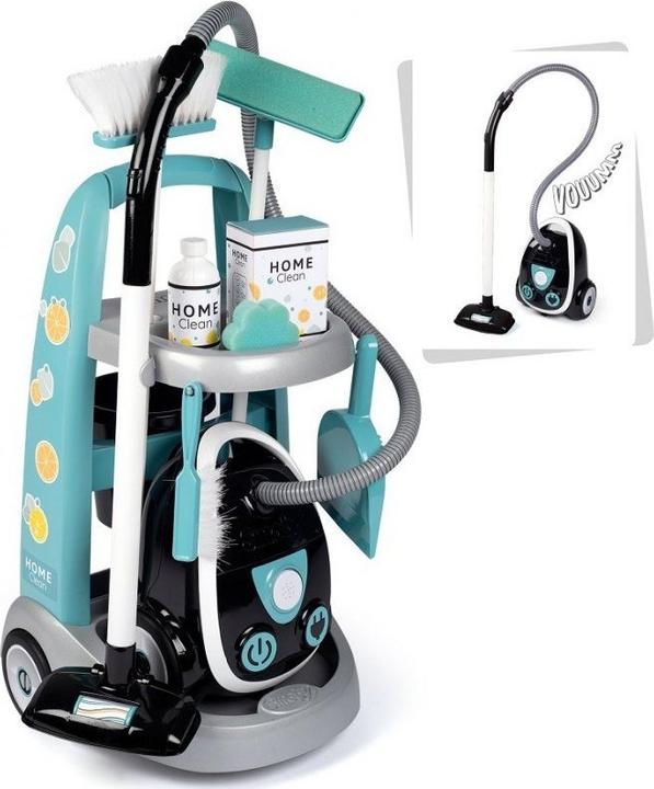 Productafbeelding Smoby Reinigingswagen met stofzuiger, 8-delig.