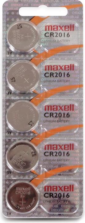 Produktbild Maxell Knopfzelle CR2016 (5 Stk., CR2016, 90 mAh)