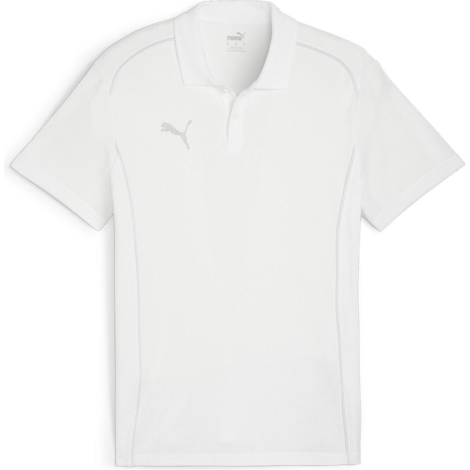 Puma, Herren, Sportshirt, teamFINAL Casuals Polo (XL), Weiss, XL