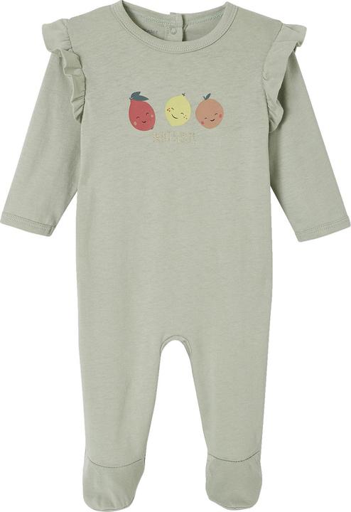 Vertbaudet Bio-Kollektion: 2er-Pack Baby Strampler mit Apfelmotiven