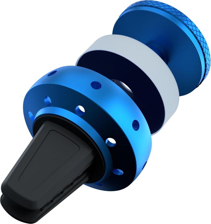 Actual product image Tellur Fresh Dot Car Phone Holder Magnetic, Fragrance Kit Ocean, Air Vent mount blue