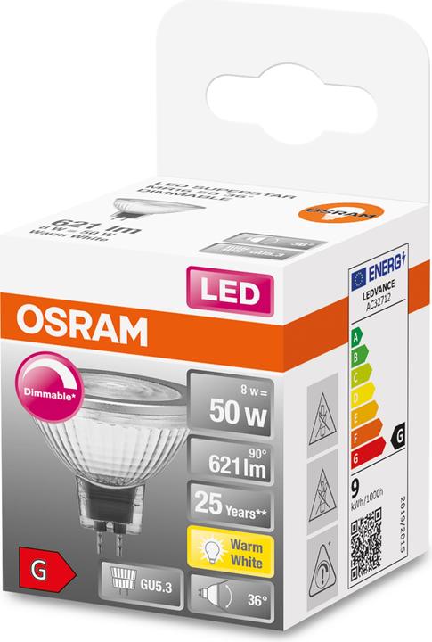 Productafbeelding Osram Superster Mr16 (GU5.3, 6.80 W, 621 lm, 1 x, G)