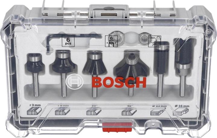 Actual product image Bosch Edge milling cutter set.