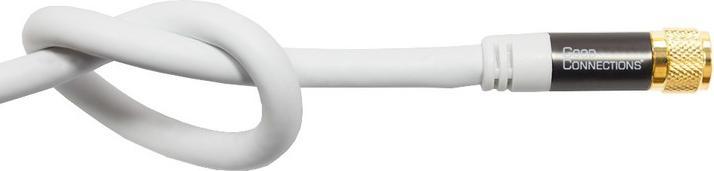 Immagine prodotto Good Connections Cavo antenna SAT SmartFLEX, da spina F a spina F, placcato oro, quadruplo schermo, schermatura 120dB (120 dB, Cavi antenna)