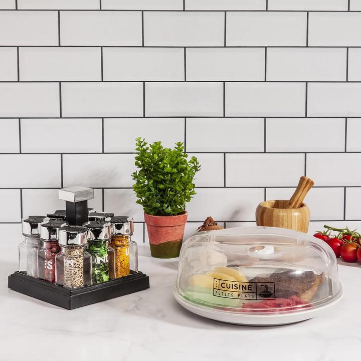 Actual product image Cook Concept square carousel 8 pots with plastic lid