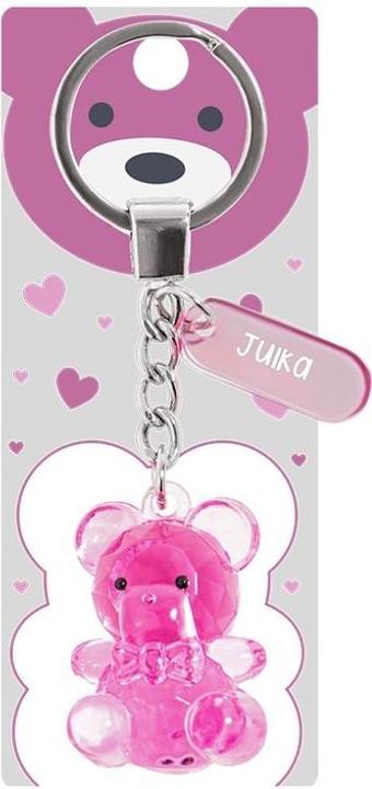 Clovin Teddybär-Schlüsselanhänger mit Namen - Julka