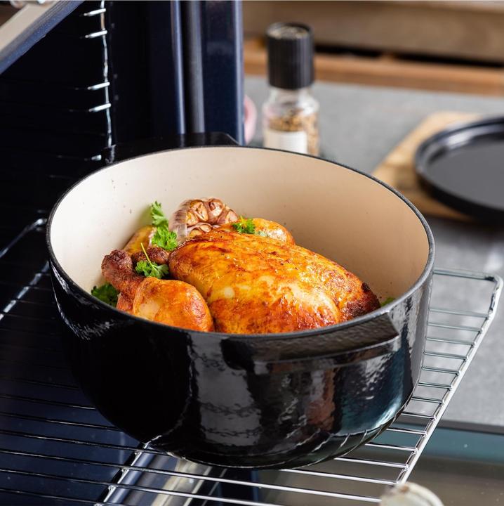 Image du produit KitchenAid braadpan 30cm - gemailleerd gietijzer - onyx zwart - ovaal (30 cm, Cocotte + faitout, Fonte)